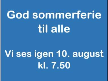 God sommerferie